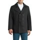 thumbnail image 1 of Abrigo Doble Botón INSPIRE CHIC para Hombre, con Solapa Formal, Clásico Peacoat, Negro M, 1 of 6