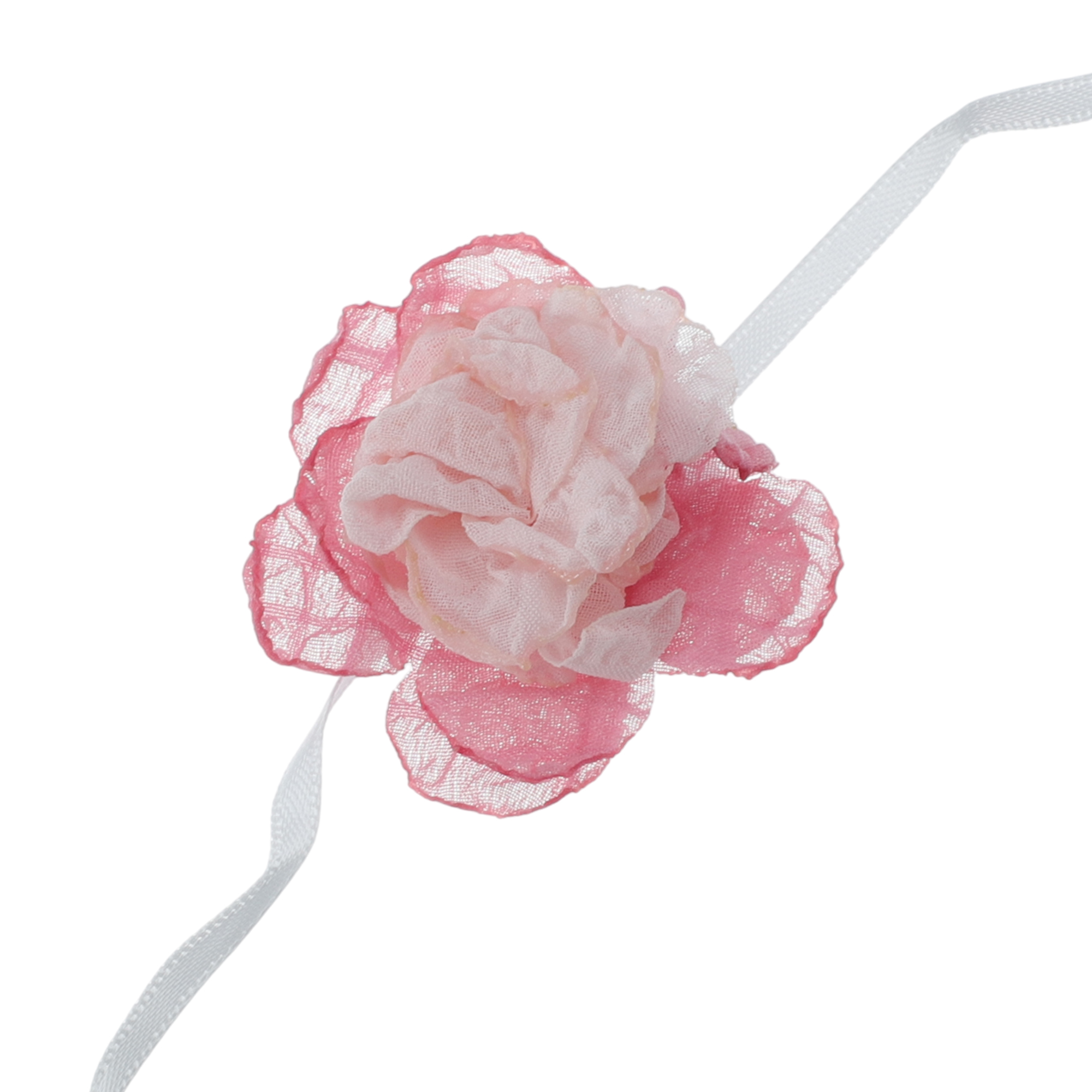 Unique Bargains Stylish Flowers Choker Necklace Pink