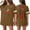 Brown, variant on Soccer Jersey Women's V-Neck USA 250th Anniversary Football 1776-2026 Quarter-Millennial Patriotic T-Shirt