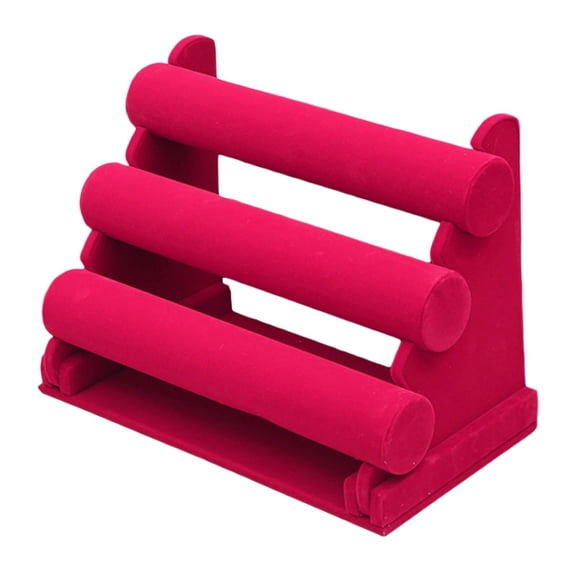 Bracelet Bangle Holder Jewelry Organizer Stand Display Detachable Rack Red