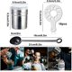 thumbnail image 2 of High Quality Stainless Steel Cocoa Shaker, Icing Sugar Shaker, Cocoa Shaker With Lid And 16 Coffee Cappuccino Templates For Cocoa Powder, Chocolate, 2 of 5