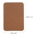 thumbnail image 2 of Uxcell 6Pcs Iron on Patches for Clothing Repair 3"x4-1/4" Fabric Patch Cotton Decorating for Clothes Pants Brown, 2 of 4
