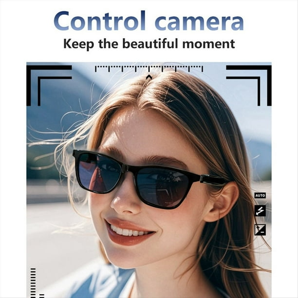 Gafas Inteligentes Magnéticas con Filtro de Luz Azul y Lentes Polarizadas con Asistente de Voz, Protección UV400, Color Naranja Polarizado