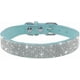 thumbnail image 2 of Rhinestone Dog Collar, Cute Dazzling Sparkling Soft Suede Leather Dog Cat Rhinestone Collar Crystal Diamond Pet Dog Puppy Collar (xs, Black), 2 of 3