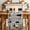 White Black, variant on Farmhouse Barn Table Runner 108 Inches, Cow Pig Chicken Windmill Wooden Plank Bed Runner Dresser Scarves Tabletop for Indoor Outdoor Parties/Ceremony/Banquet, 13"x 108"