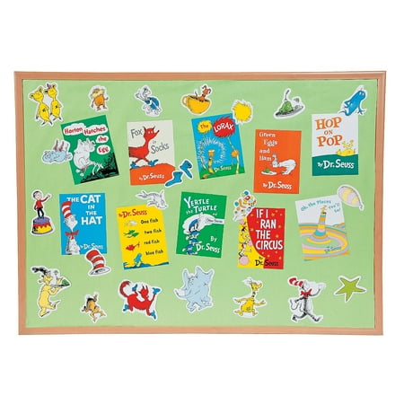 - Fun Express - Bulletin Board Set - Mini - Dr. Seuss bo - Educational - Classroom Decorations - Bulletin Board Decor - 33 Pieces