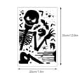 thumbnail image 3 of Vikakiooze Halloween Party Favors 2022 NEW Halloween Decoration Wall Stickers Skull Stickers Halloween Scarecrow Stickers Set, 3 of 4