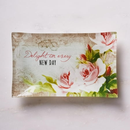 Venini Art Glass - Christian Art Gifts Tray Glass Trinket Delight In (Other)
