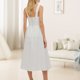thumbnail image 5 of Vestido de fiesta con corsé para mujer Vestido a media pierna con tiras y ribete de encaje Vestidos sencillos y fluidos de una línea FLhrweasw Nuevo, 5 of 7