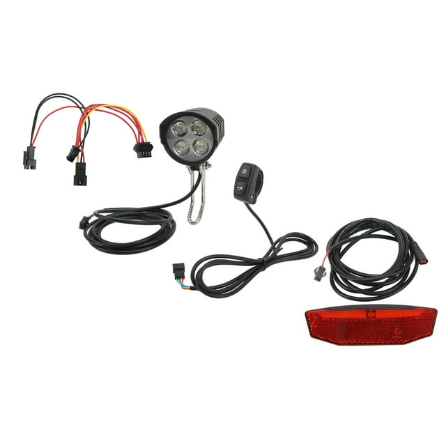 Ensemble de Lumière avant Arrière de Vélo Électrique, Remplacement Facile de Jeu de Lumière de Vélo Électrique pour Scooter Électrique pour les Modifications