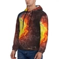 thumbnail image 3 of Salouo Tennis Ball On Fire And Water Pattern Men's Fall Hoodie Sweatshirt,Sport Hoodie with Pockets for Men Pullover Casual Hooded Sweatshirt-Medium, 3 of 7