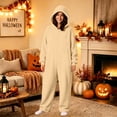 thumbnail image 6 of Men Cozy Full Zip Hooded Jumpsuit â Unisex Onesie Sleepwear â Essential Men's Clothing for Halloween Winter Casual (Sizes S-XXXXL), 6 of 8
