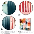 thumbnail image 3 of Designart "Orange And Blue Artistic Expressions I" Modern Geometric Canvas Print, 3 of 5