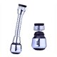 thumbnail image 5 of Accesorio de rociador de grifo flexible, extensor de aireador de fregadero de cocina de 360 ​​°, ABS, cromo pulido para agua fría y caliente (plata, 2 uds.), 5 of 5