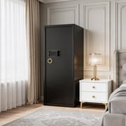 TigerKing 17.6 Cu.ft Extra Large Home Safe, Heavy Duty Digital Security Safe with Touchscreen Keypad, 235lb Solid Steel, 6 Locking Bolts for Home Office, Black