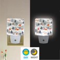 thumbnail image 2 of Yayeee LED Plug in Night Light for The Home with Auto Dusk to Dawn Light Sensors, 2 Pack, Cartoon Orange Houses, 2 of 6