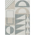 thumbnail image 2 of Addison Rugs Chantille Indoor/Outdoor Transitional Geometric Ivory Machine Washable Rectangle Rug, 3' x 5', 2 of 8
