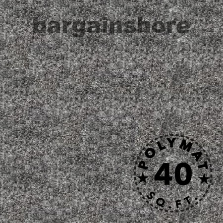 10 Feet Long by 4 Feet Wide Polymat Charcoal / Dark Grey Nonwoven Felt Fabric- Multipurpose Backed Durable Felt Fabric for Felt Crafts Handcrafted Bags Shapes Hats Accessories, easy to cut and