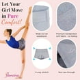 thumbnail image 2 of Dancina Gymnastics Shorts Athletic Dance Wear - For Little and Big Girls in Classic and New Metallic Ice Colors, 2 of 6