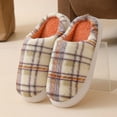 thumbnail image 2 of Dmsael Winter Slippers for Women Slippers for Women Indoor and Outdoor Fuzzy House Shoes with Memory Foam Anti-Skid Sole Gifts for Women Mom Ladies Orange,9.5-10, 2 of 6