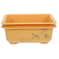thumbnail image 1 of KAKOWELY rectangle planter box 2pcs Root-Control Planter Box Rectangle Plastic Flower Pots with Bird Pattern for Windowsills Patios Outdoor Uses7.87"X6.1"X2.56", 1 of 5
