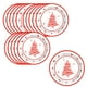 thumbnail image 2 of TaTaai Gift 16Pcs Merry Christmas Plates Party Supplies,Red and White Disposable Christmas Tree Snowflake Table Dinnerware Paper Plates for Holiday Xmas Party Decorations, 2 of 6