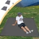 thumbnail image 1 of Alfombra impermeable para acampar al aire libre | Manta de picnic de tela gris duradera 210x140cm o 210x90cm • Cubierta ligera para la playa • Incluye 4 estacas • Alfombra plegable, portátil y con, 1 of 6
