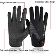 Workout Gloves, Full Palm Protection & Extra Grip, Gym Gloves for Weight Lifting, Training, Fitness, Exercise (Men & Women), Black, Large