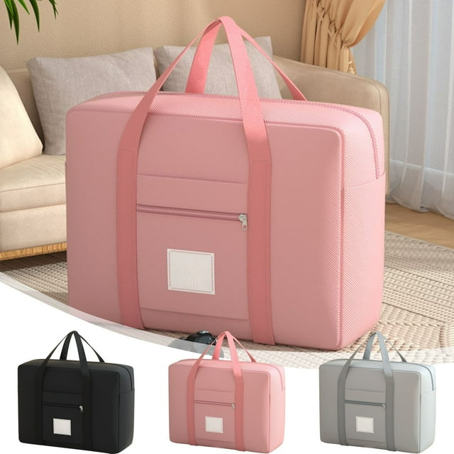Fiudx Bolsa de Almacenamiento de Viaje, Diseño Plegable E Impermeable, Gran Capacidad para Ropa y Equipaje, Reutilizable y Duradera, Organizadora de Viajes, Mudanzas, Uso Versátil, 37 X 30 X 13 Cm