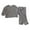 Grey, variant on Back To School Sets For Toddler Boys Long Sleeve Simple Solid Color Cotton Sweatshirt Pants Warm Loose Fit 2Pcs Outfits Set Childrens Dailywear
