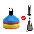 thumbnail image 2 of 10 piezas de conos de entrenamiento deportivo de fútbol, discos marcadores, conos de disco de fútbol, ejercicios de agilidad, obstáculos para evitar, accesorios deportivos, 2 of 5