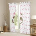 thumbnail image 3 of Castle Fairy Boys Girls Letter Monogrammed S Black Out Curtains,Kawaii Pink Bow Curtains Pack of 2 (42x63 Each),Animal Leopard Print Bedroom Curtains,Breathable Home Decor, 3 of 6