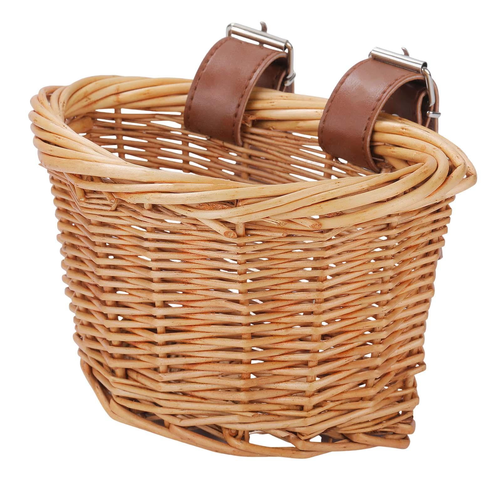 Panier de Rangement pour Guidon de Vélo pour Enfants Panier en Osier Accessoires Durables