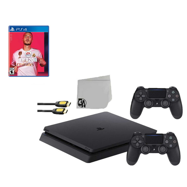 Derivation kolbe Vænne sig til Sony 2215A PlayStation 4 Slim 500GB Gaming Console Black 2 Controller  Included with FIFA-20 Game BOLT AXTION Bundle Used - Walmart.com