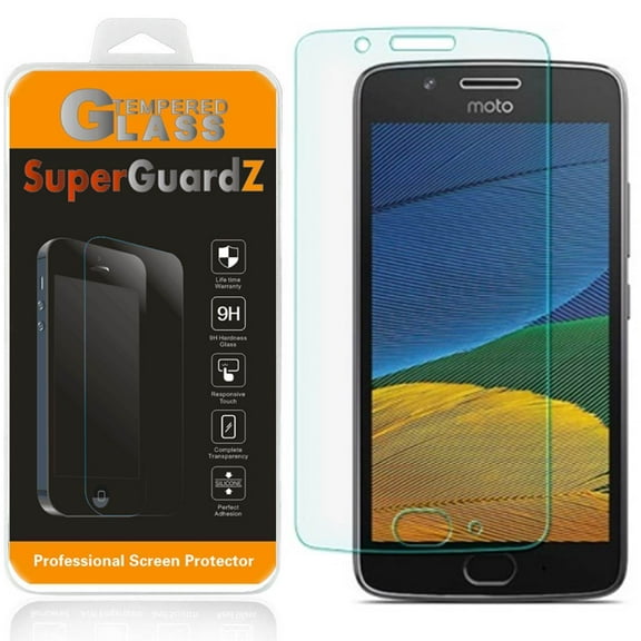 For Motorola Moto G5 - SuperGuardZ Tempered Glass Screen Protector LED Stylus Pen