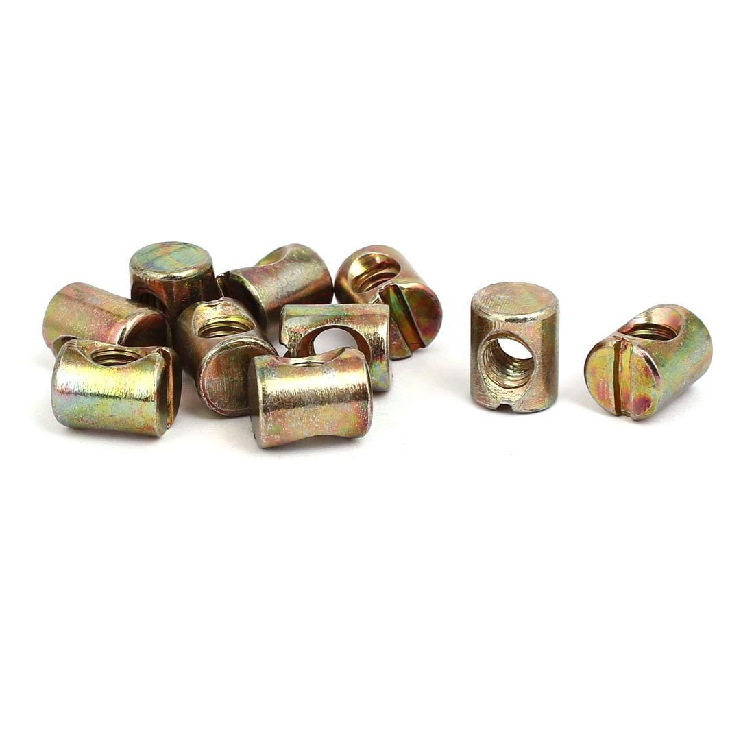 10pcs M6x12mm Barrel Bolt Cross Dowel Slotted Furniture Nut for Beds Crib Chairs Walmart Canada