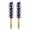 Blue, variant on Gieenan 2Pcs Musical Percussion Bells Stick Shaker Wood Handle Sleigh Bells Easy to Use