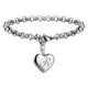thumbnail image 1 of Pulseras con iniciales para adolescentes Pulseras con corazón de acero inoxidable para mujeres 26 letras Alfabeto Pulsera Regalos de joyería para niñas adolescentes, 1 of 4