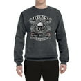thumbnail image 2 of Lucky 7 Live to Ride Bikes Booze Broads USA Est 1903 | Mens Fashion Crewneck Graphic Sweatshirt, Charcoal, X-Large, 2 of 4