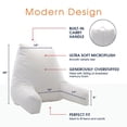 thumbnail image 2 of Cheer Collection Memory Foam Support Reading; TV Pillow, 2 of 5
