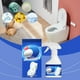 thumbnail image 4 of Detergente para inodoros, 8 oz, limpiador, desinfectante y desodorizante, elimina manchas, limpiador automático de inodoros con lejía, limpiador de baño contra manchas difíciles., 4 of 9