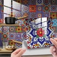 thumbnail image 1 of Azulejo mexicano decorativo para pared. Para baño y cocina. Tamaño de losa 10 cm * 10 cm. Número de azulejos 24 piezas en el paquete. JAMW Sencillez, 1 of 5