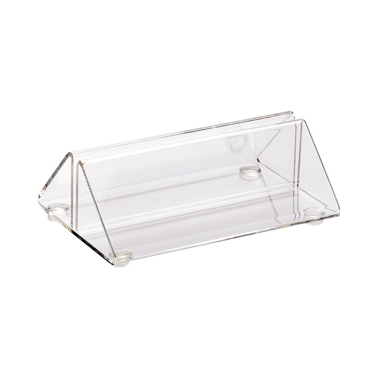 Clear Tek Clear Acrylic Place Card Holder and Menu Stand 3 1 2