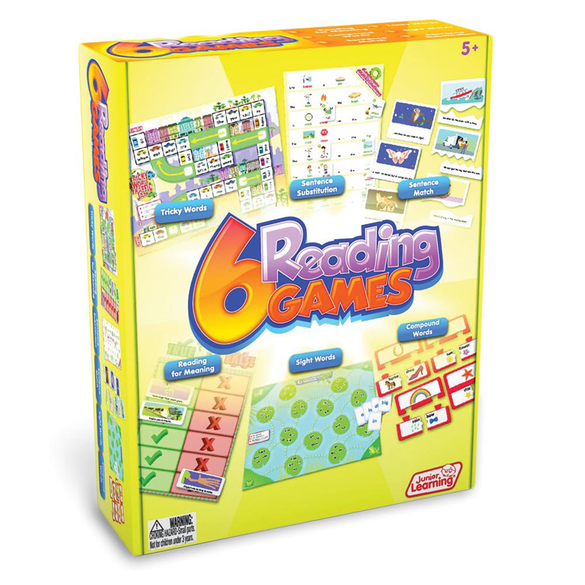 Junior Learning Reading Games, Set of 6 Different Games - Walmart.com