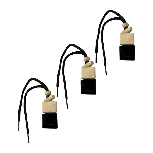 3x Botellas colgantes de automóvil Vidry 8 ml de contenedor de perfume de perfume Bottalas de aceites esenciales para automóviles para de