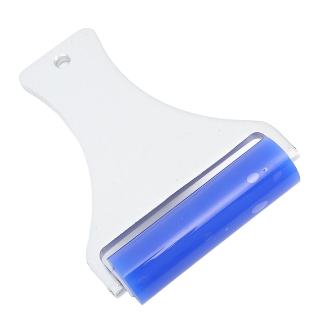 Outil de Nettoyage Manuel en Silicone pour Rouleau à Poussière, Rouleau à Poussière Manuel en Silicone avec Fonction Électrique Statique, Poignée en Aluminium Réutilisable pour Enlever les Petites Impuretés
