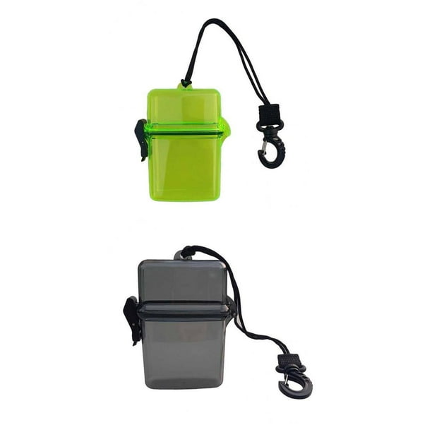 2Pcs Small Waterproof Dry Box Container Case Kayaking Sports Boating Diver  