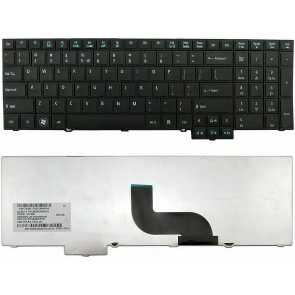 New Laptop Keyboard Replacement for Acer TravelMate 8573 8573G 8573T 8573TG P653-M P653-MG P653-V TMP653-M, US Layout Black Color