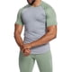 thumbnail image 4 of pstuiky camisetas de hombre, Camisas cortas de tela elástica con cuello redondo y secado rápido para hombre camisetas de hombre xl, 4 of 4