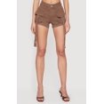 thumbnail image 3 of Women's VIP Denim Grommet Strap Detail Cargo Shorts, 3 of 4